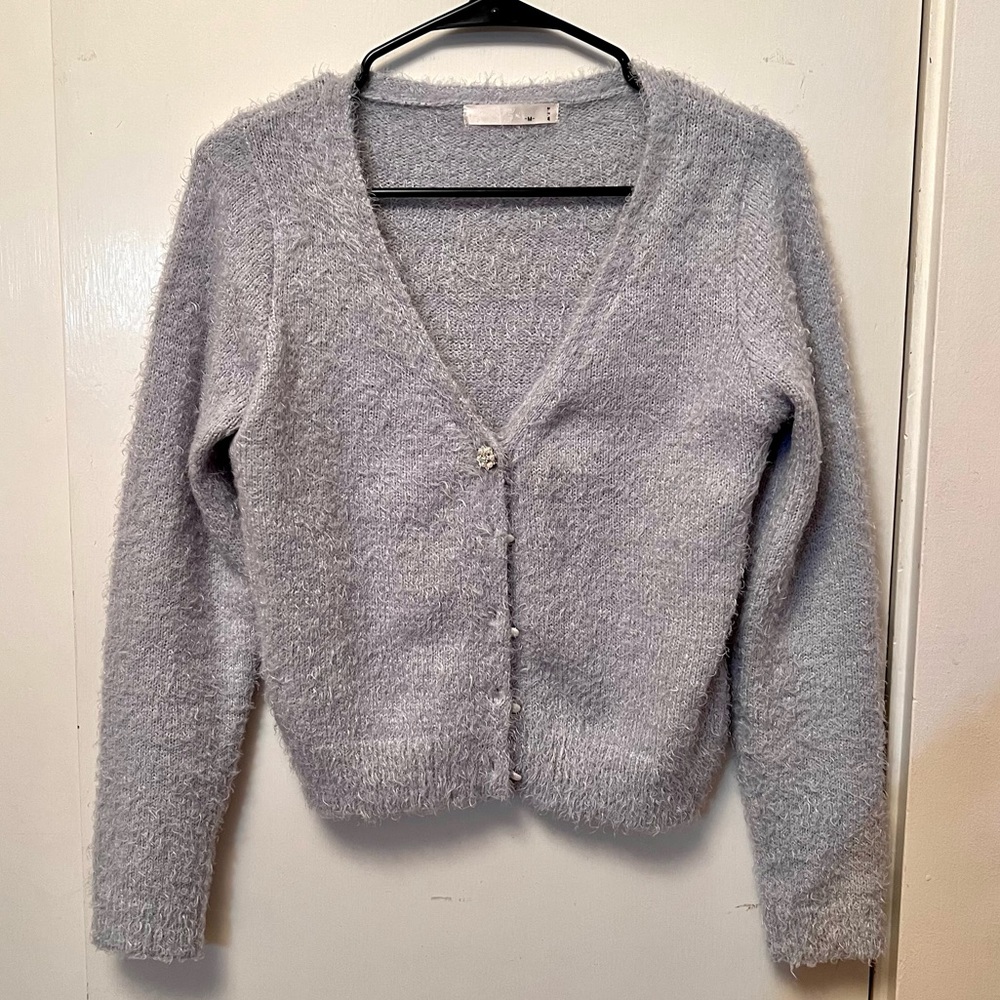 Fuzzy cardigan
